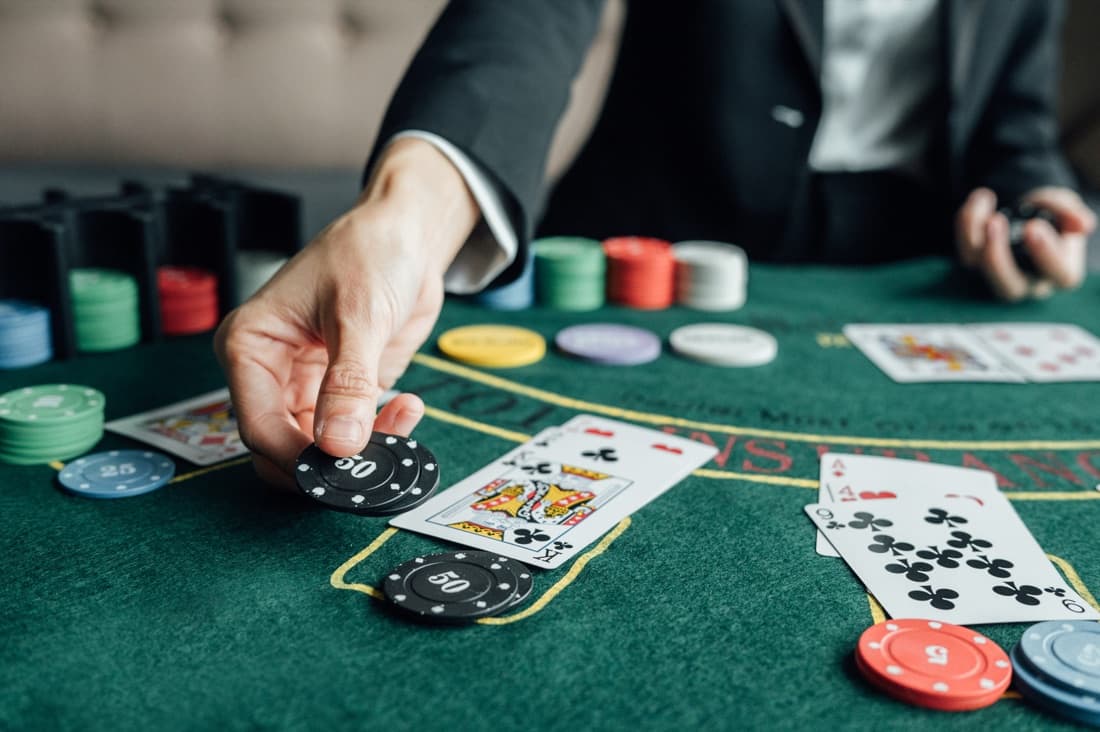 Blackjack table